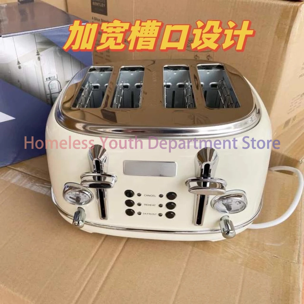 Export Four Slices Automatic Toaster Spit Driver's Home Commercial Toaster Breakfast Machine Vintage Toaster