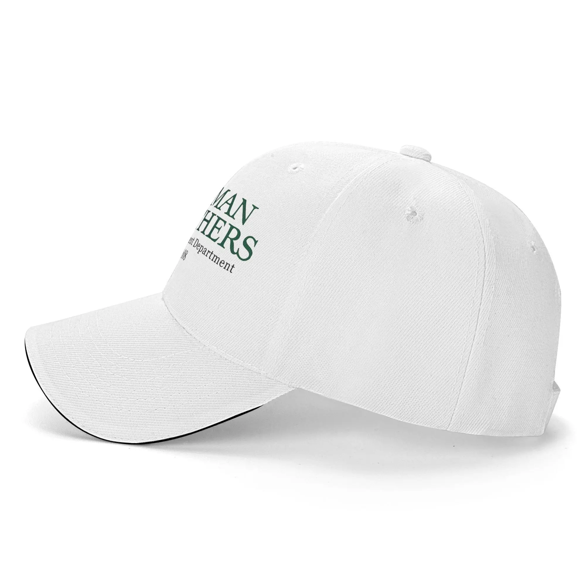 Unisex Lehman Brothers Sandwich Hat    Baseball Caps Snapback Caps Risk Management 2008 Trucker Hat Adjustable Sun Caps