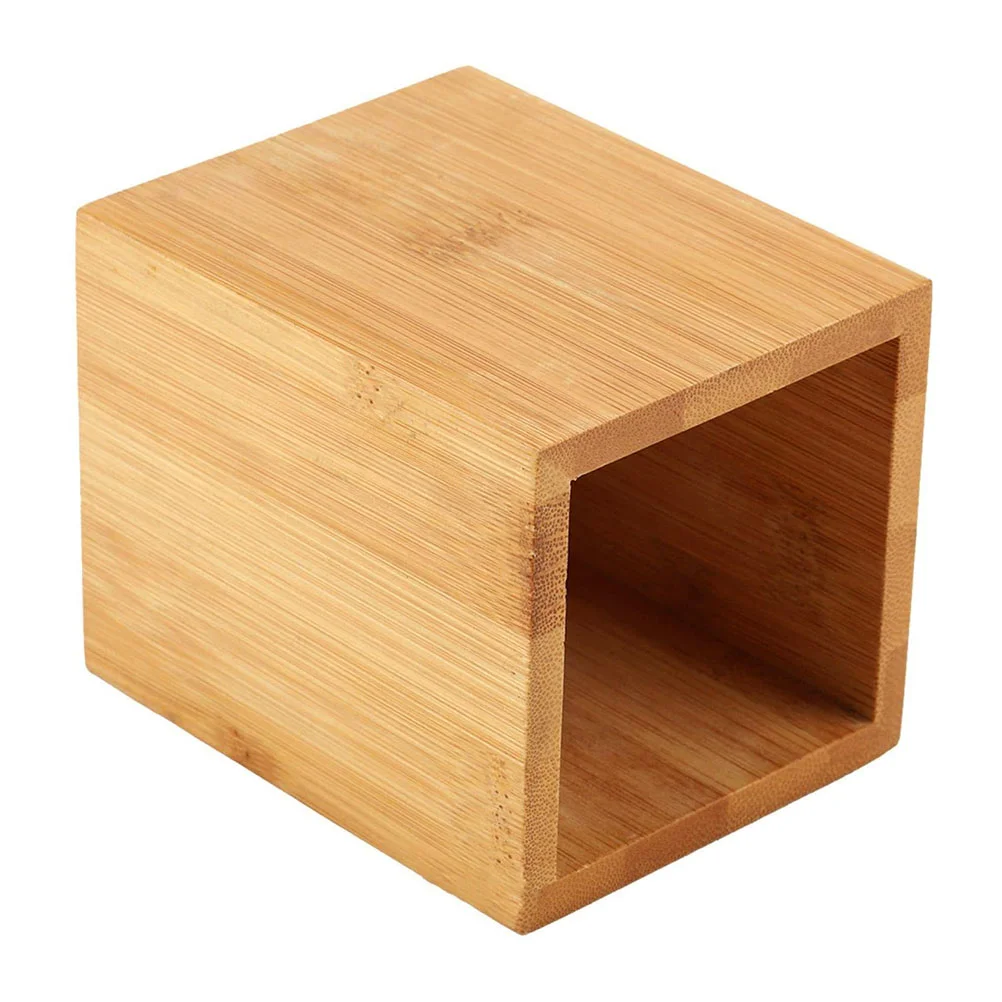 

Bamboo and Wood Finishing Box Desktop Decor Pencil Holder Stationery Organizer Nice Pot Home Container Storage