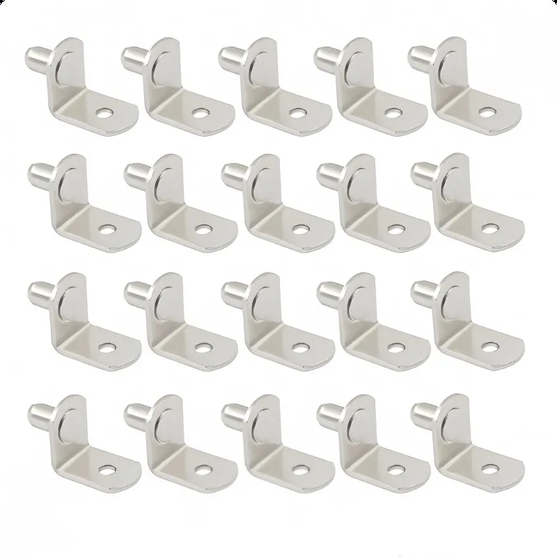 37 pcs 5*10mm Iron Shelf Support Pegs, Rust Resistant Finish and Easy Insert Install, ideal for Bookshelf Support