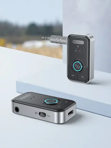 Bluetooth 5.3 Transmitter Receiver Adapter Wireless Audio For Car Music Headphone Speaker 3.5mm Jack AUX Wireless Audio Adapter