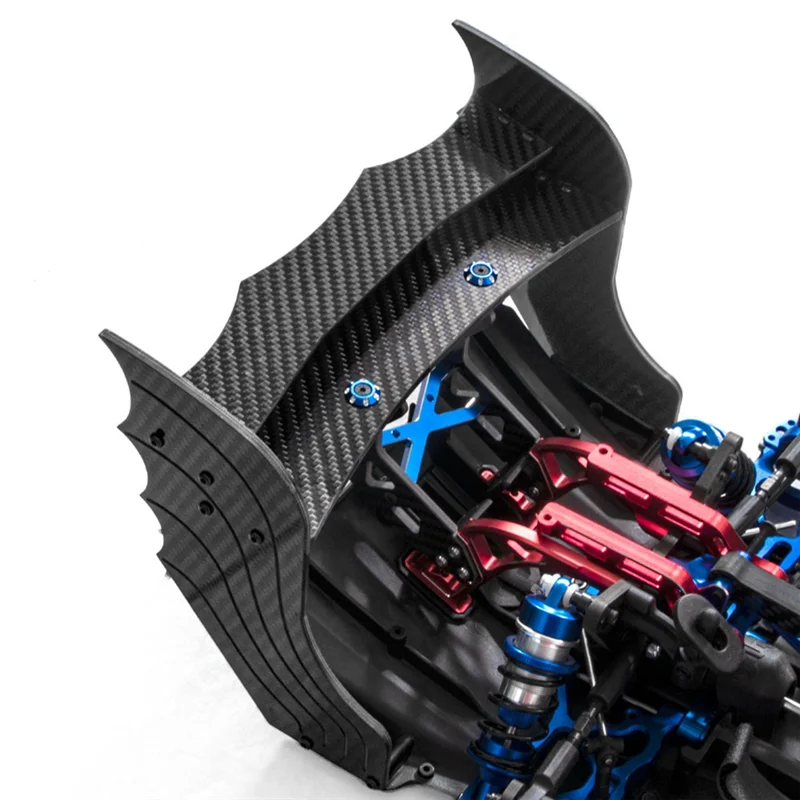 

ABUM-Carbon Fiber Diffuser Supports Metal Diffuser Supports For ARRMA F1 LIMITLESS 1/7 RC Car Upgrade Parts Blue