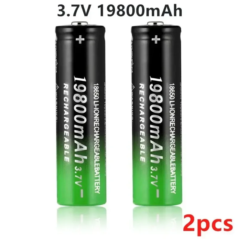 100% New 18650  Lithium 3.7V 198000mAh Batteries Flashlight  Rechargeable-Battery  for Flashlight + 401 charger