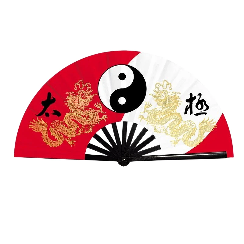 

Tai Chi Fan Kung Fu Sound Fan Red Chinese Style Martial Arts Performance Dance Fan Ancient Style Folding Fan Square Dancing