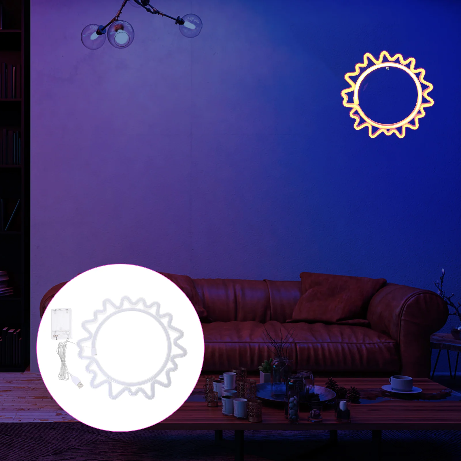Insegna al neon solare Decorazione per occasioni speciali Appeso LED Cafe Festa del papà Luci regalo Insegne Regali di compleanno per PC per la camera da letto delle donne
