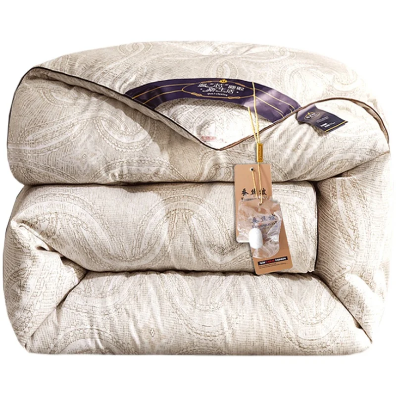 

Thickened cotton silk quilt silk quilt core super warm winter quilt double single spring autumn winter 5kg comforter