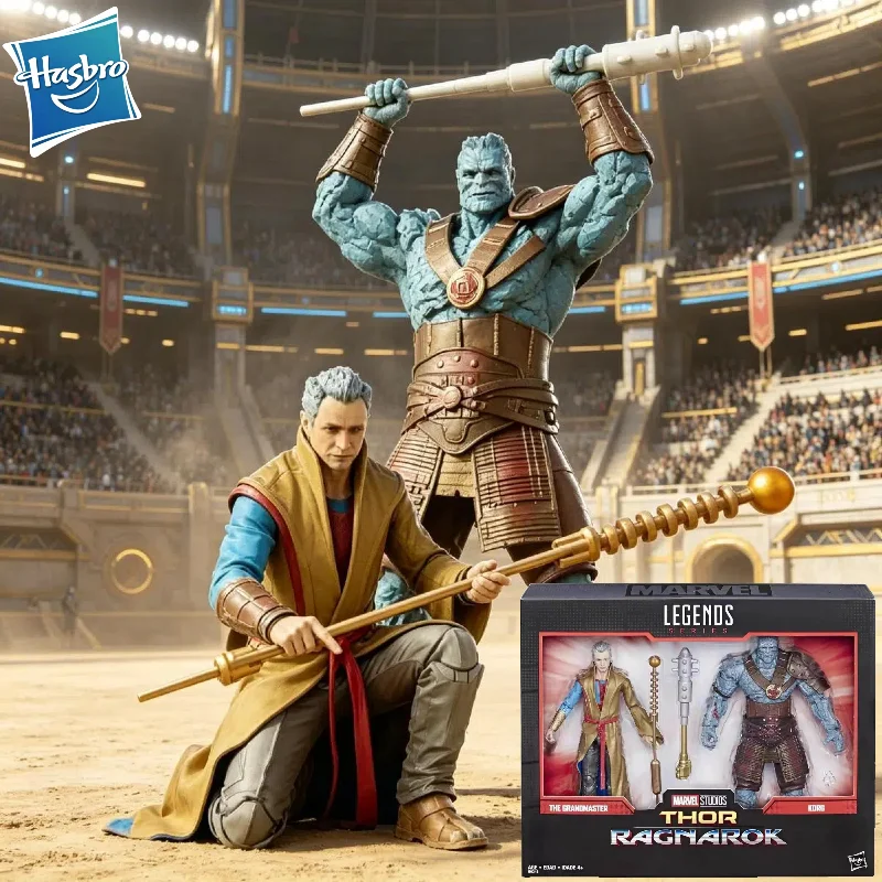 

【IN STOCK】Original Hasbro Marvel Legends Series Thor Ragnarok The Grandmaster&korg Anime Figure Toy Collection Model