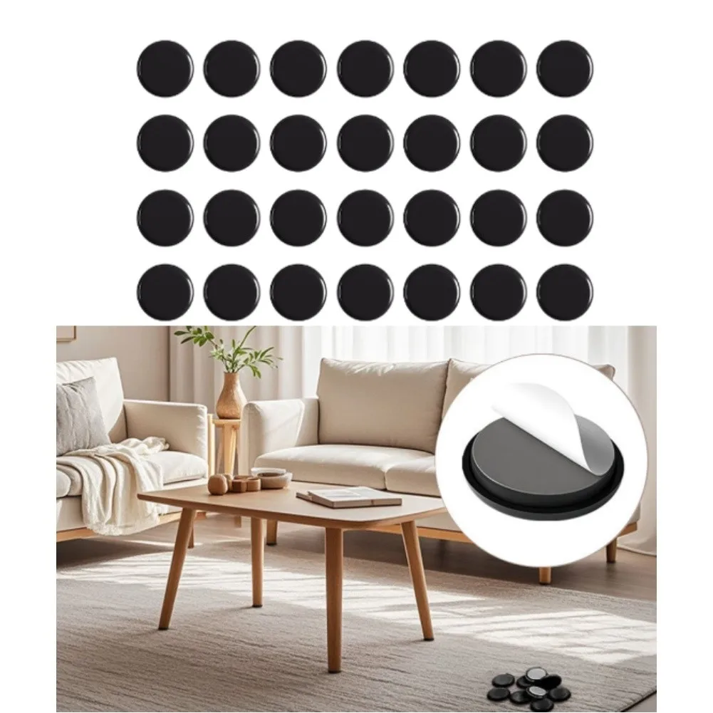 28pcs 22/28/32/38mm Self-Adhesive Furniture Pads Noise Reduction Pads Scratch-Resistant For Home Furniture