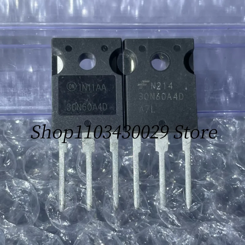 Transistor de potência IGBT, novo e original, HGTG30N60A4D 30N60A4D TO-247, 75A, 600V, 10pcs