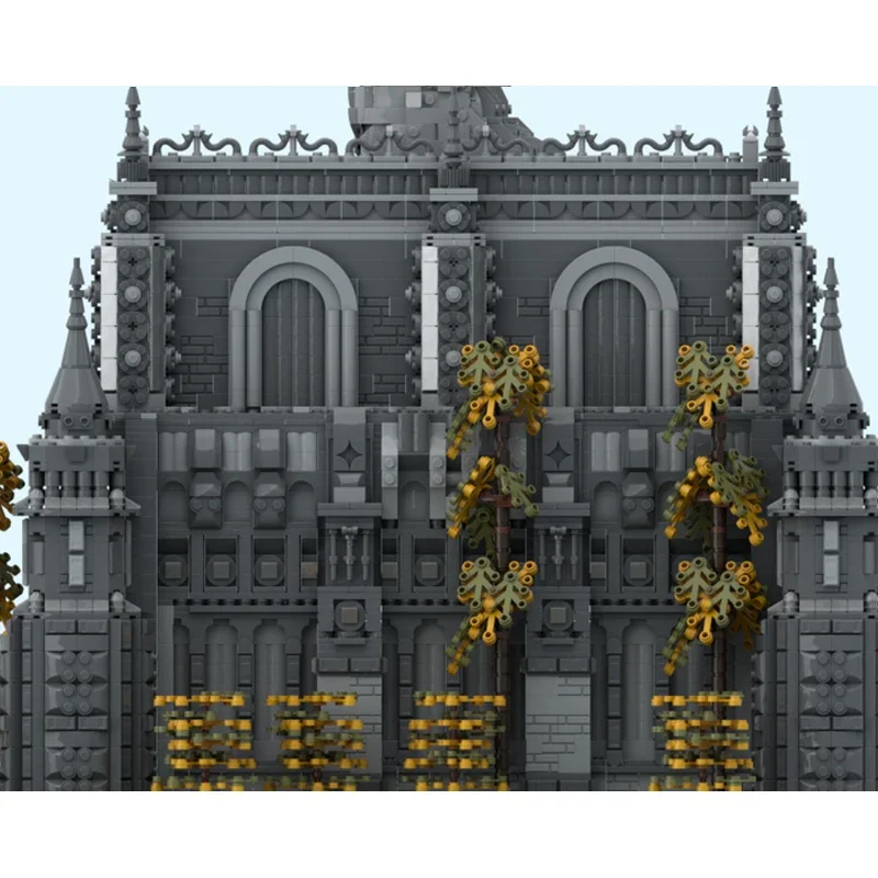 Seelenhafte Spielszene Held Grab Ziegel Architektur Diorama Blöcke mittelalterlicher Chef Kampfring Bauprodukt Moc Monster