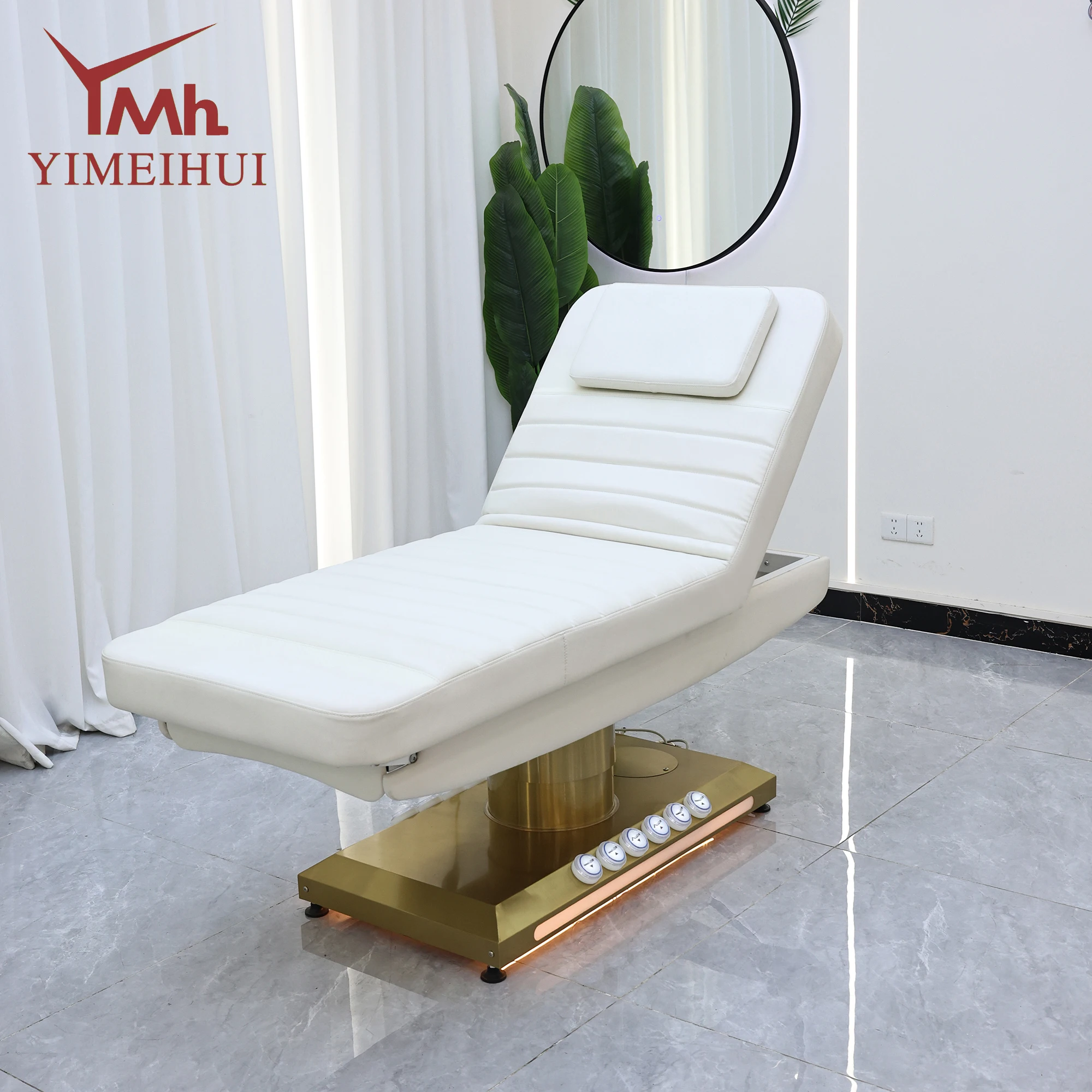 Adjustable Electric 3 Motor Beauty Lash Facial Table Massage Bed for Esthetician Spa Wellness Therapy for Salon Cosmetic