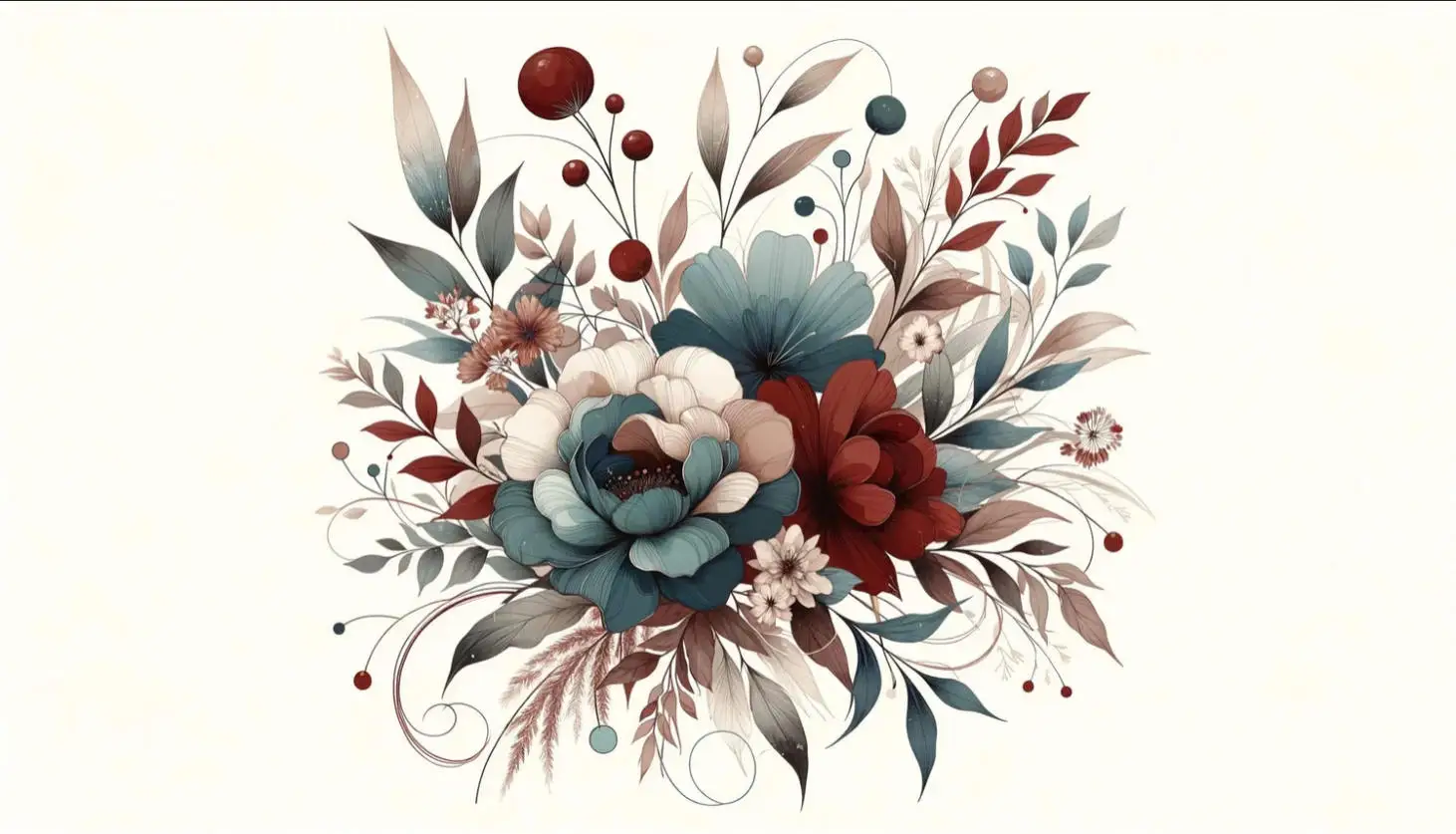Custom Any Size Mural Wallpaper Abstract retro watercolor wildflowers Children's background wall decorative wallpaper Painting