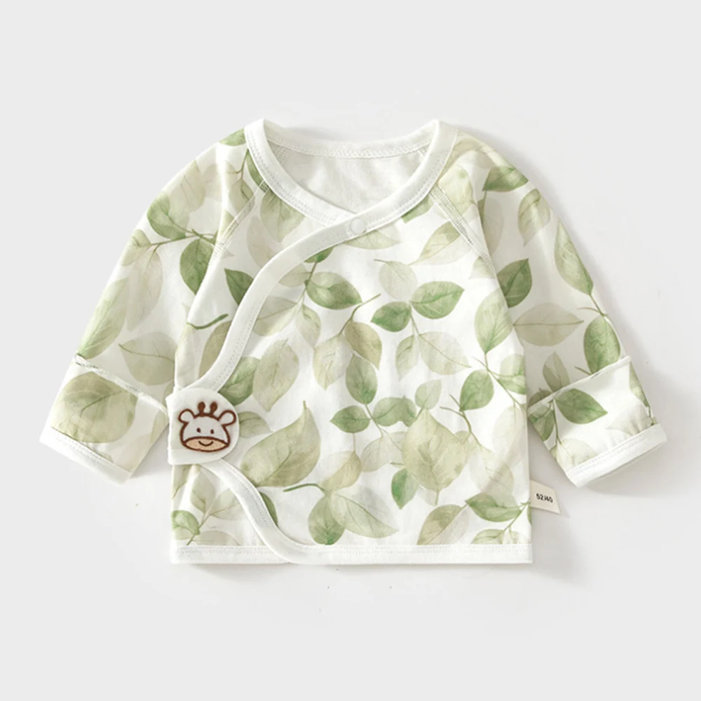 Camiseta de manga larga para bebé, ropa de algodón fina y transpirable para verano, ropa para recién nacido, camisetas para bebé, 0-3 meses