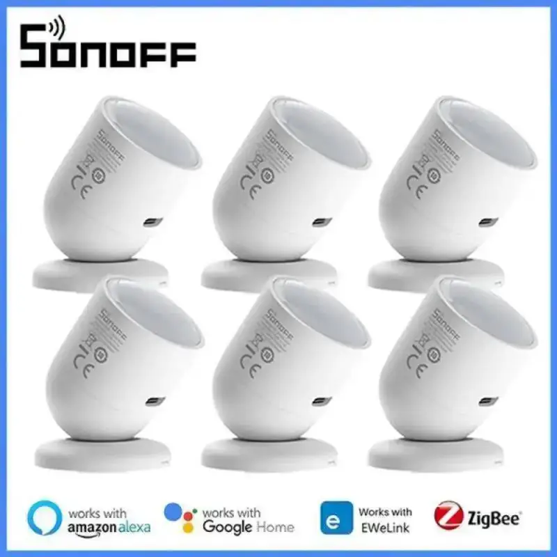 

Датчик присутствия человека SONOFF SNZB-06P Zigbee, датчик обнаружения микроволнового радара, смарт-детектор для тела с поддержкой Alexa Google Home Ewelink