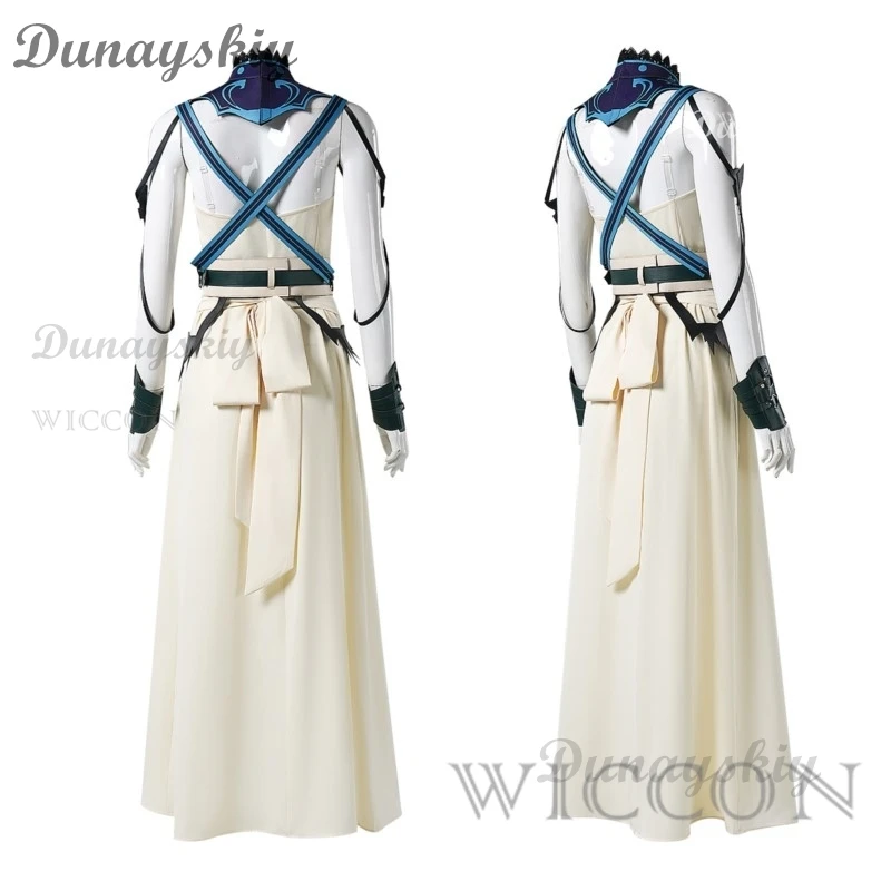 

FF7 Rebirth Aerith Cosplay Cloth Gold Saucer Loveless Anime Game Final Fantasy Ⅶ Fantasia Costume Disguise Women Outfits