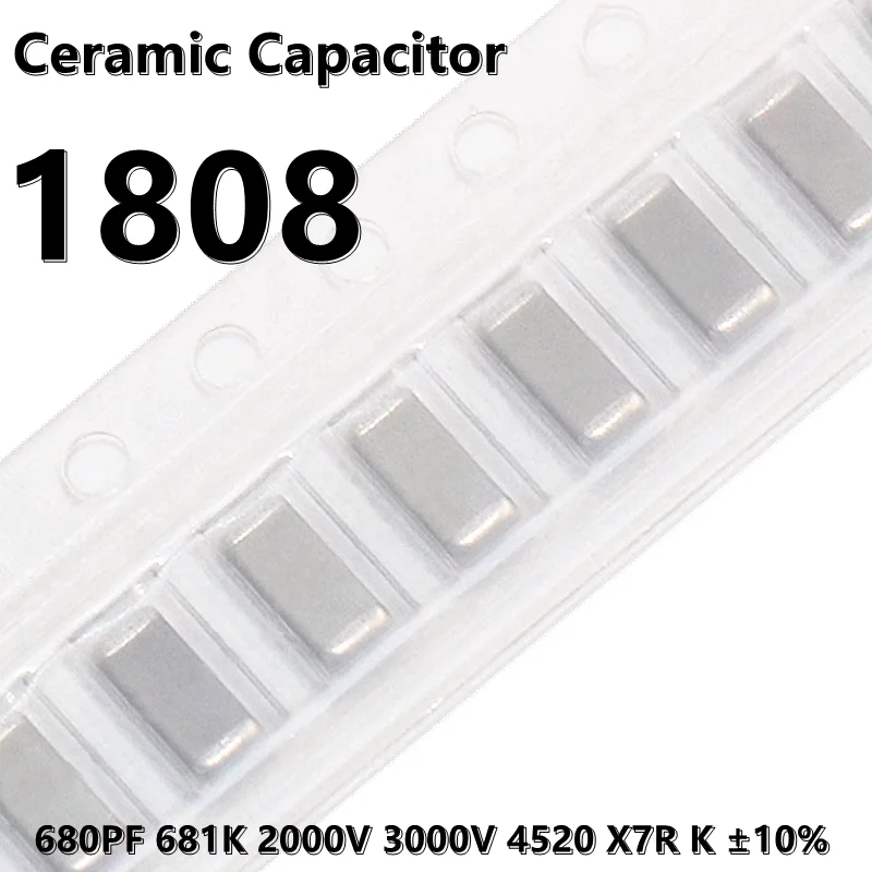 (10 шт.) 1808 680PF 681K 1KV 2000V 3000V 4520 X7R K ± 10% 4520 SMD керамический конденсатор