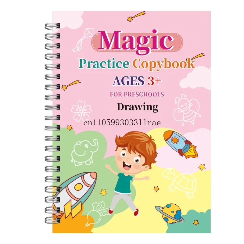 Preschool Magic Dotted Calligraphy Book Stroke By Stroke Tracing for Early Enlightenment