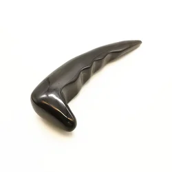 15cm Black Water Buffalo Horn Massaging Sticks Chinese Body Treating Bars L009