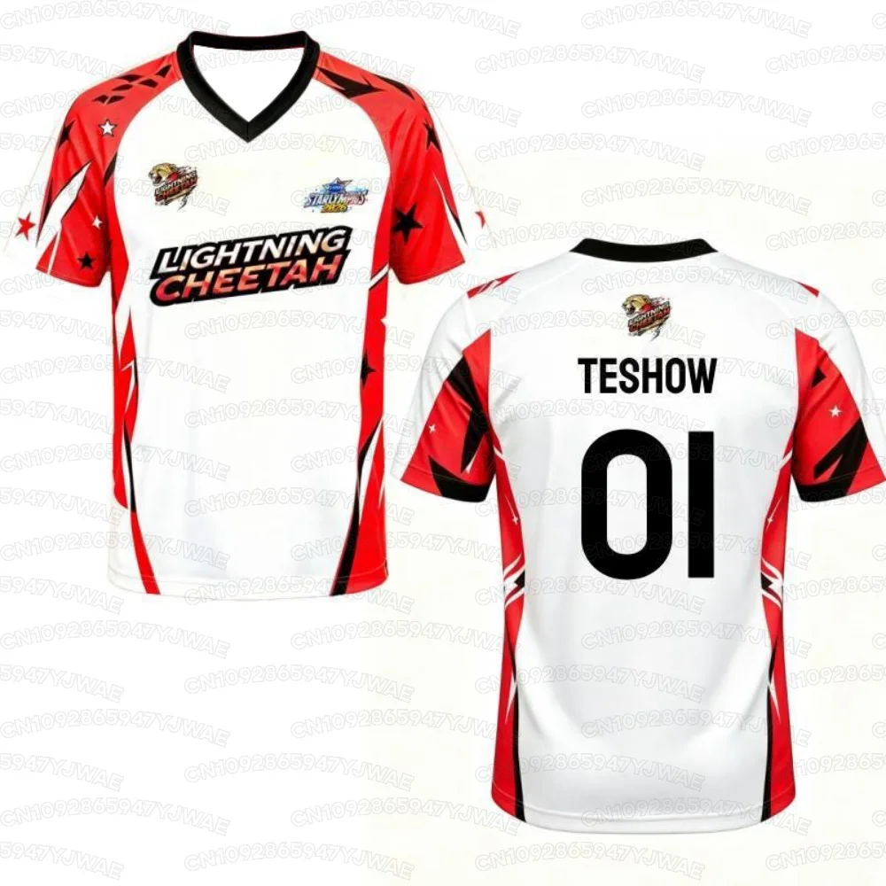 Men's and Women's Summer 2026 Thailand GMMTV Jersey Sports Meeting Jerseys 3D Printed Short Sleeve Red Team Blue Team T-shirt view 4