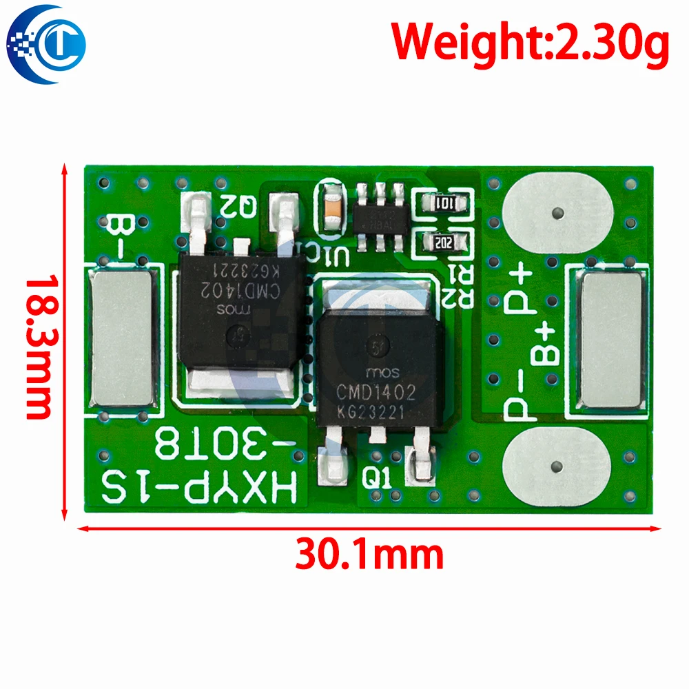 1S  LiFePO₄/Li-ion Battery Protection Board 3.2-3.65V/3.7-4.2V 7A,Overcurrent, Charge/Discharge Protection