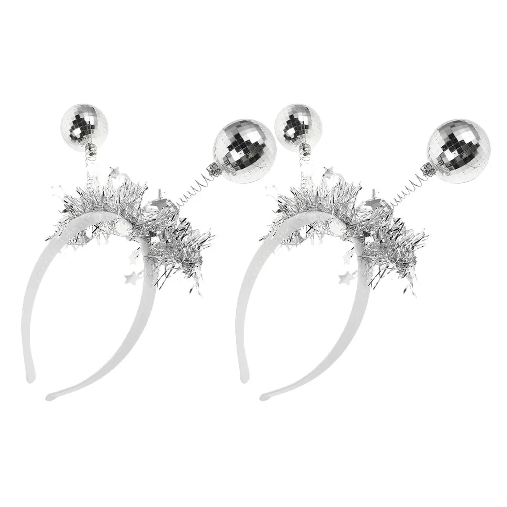 

Набор из 2-х зеркальных повязок на голову в стиле диско-шара для вечеринок, Нового года, музыкальных фестивалей и праздничных костюмов