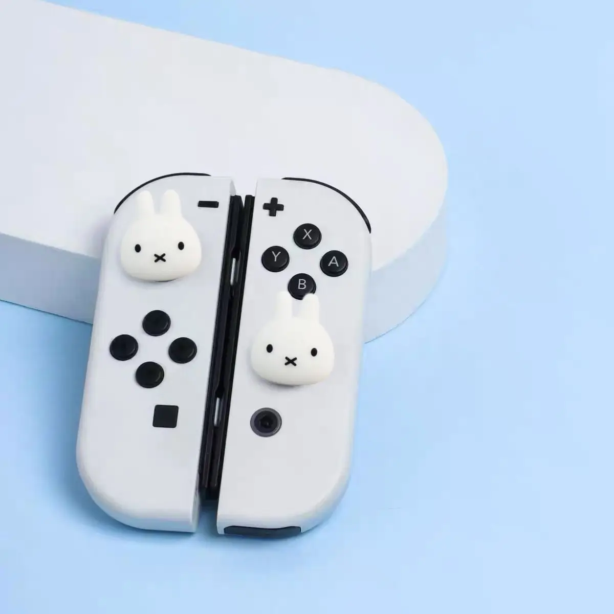 Kawaii Anime Miffy Joystick-Kappe Kompatibel mit Switch 1 Joystick-Kappe NS Katzenpfote Niedliche OLED Joystick-Kappe Lite Joystick-Kappe