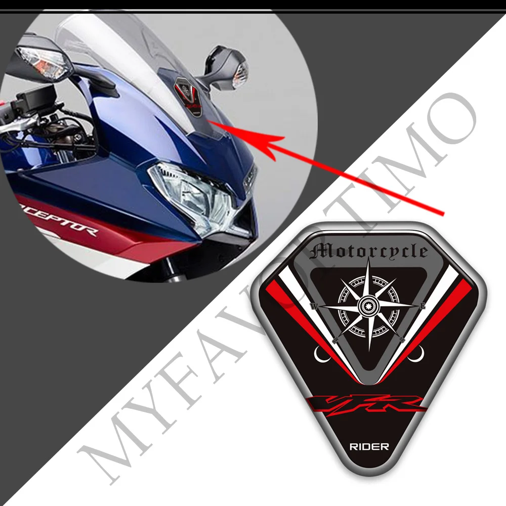 

Motorcycle Protector Tank Pad Decals Stickers Gas Oil Kit Knee Emblem Logo For Honda VFR 400 600 700 750 800 1200 X F VFR1200F