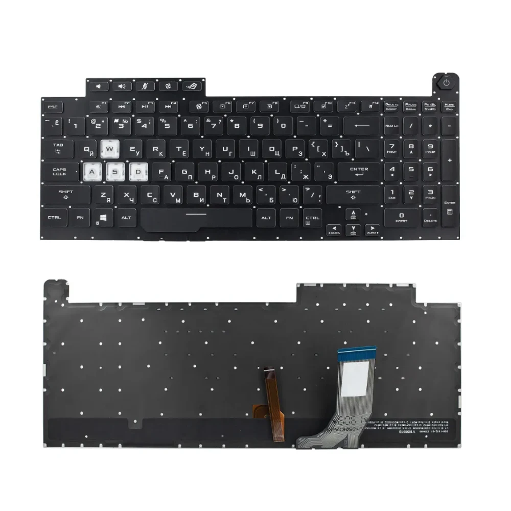 

XIN-Russian-US RGB Laptop Keyboard For Asus ROG Strix G17 G731 G731G G731GT G731GU G712 G712L G712LV G712LWS G712LU 16pins/8pins