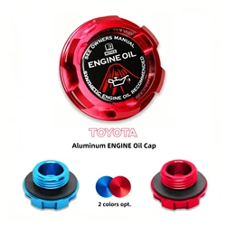 The New Aluminum ENGINE Oil Cap For Toyota COROLLA LEVIN CELICA GTS JDM TRUENO AE86 MATRIX MR2 YARIS XRS SCION CAMRY