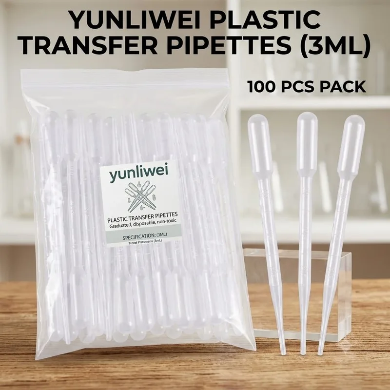 Plastic Pasteur Pipettes Disposable Graduated Droppers for Lab Cosmetics Perfume DIY Projects Liquid Transfer Supplie Yunliwei