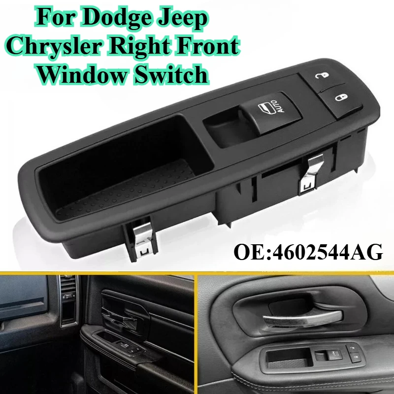 

4602544AG For Dodge Jeep Chrysler Right Front Window Switch Power Window Control Button Interior Replacement Auto Accessories
