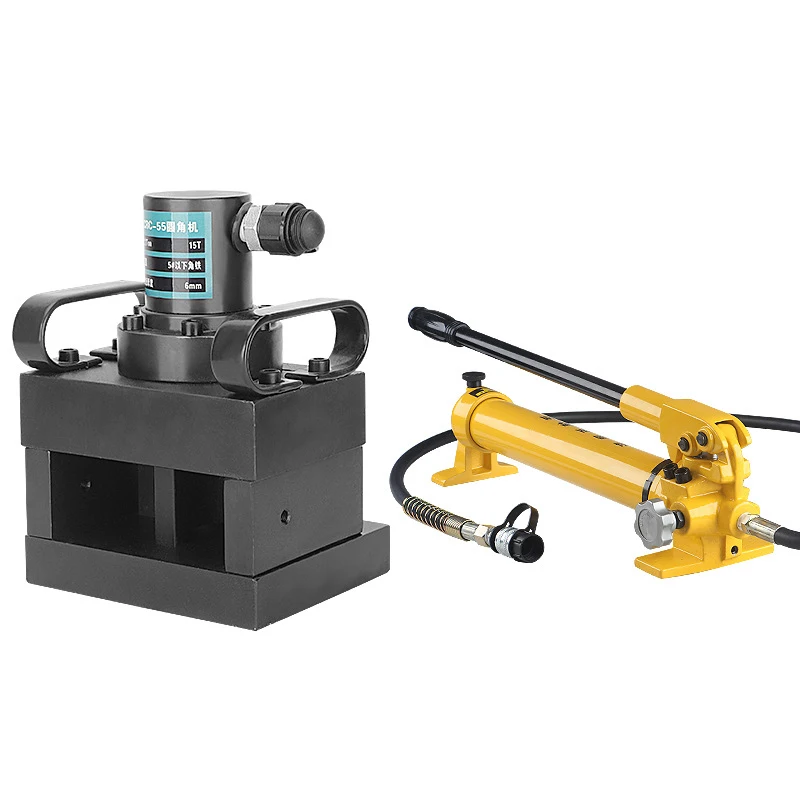 Hydraulic chamfering machine CRC-55 Angle iron rounding processing cutting edge Split angle steel cutting arc angle