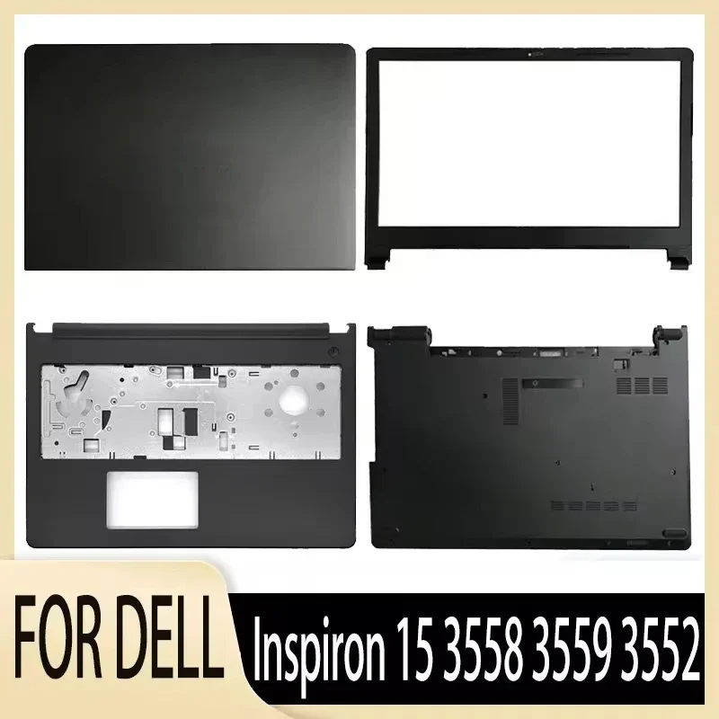 laptop lcd tampa traseira moldura frontal caixa inferior teclado com porta de cabo driver optico inspiron 15 3558 3559 3552 novo 01