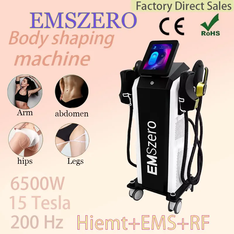 

2024 Professional 6500W EMS Body Fat Burning Muscle Stimulating Machine 200Hz RF Machine 15 Tesla EMSZERO Shaping Machine