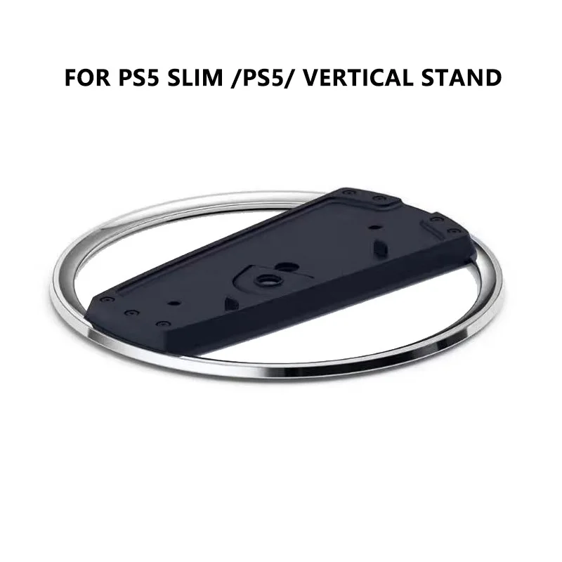For PS5 Slim Ultra-Thin Version Stable Metal Bracket Anti-Slip Rubber Base Upright Support Game Accessories
