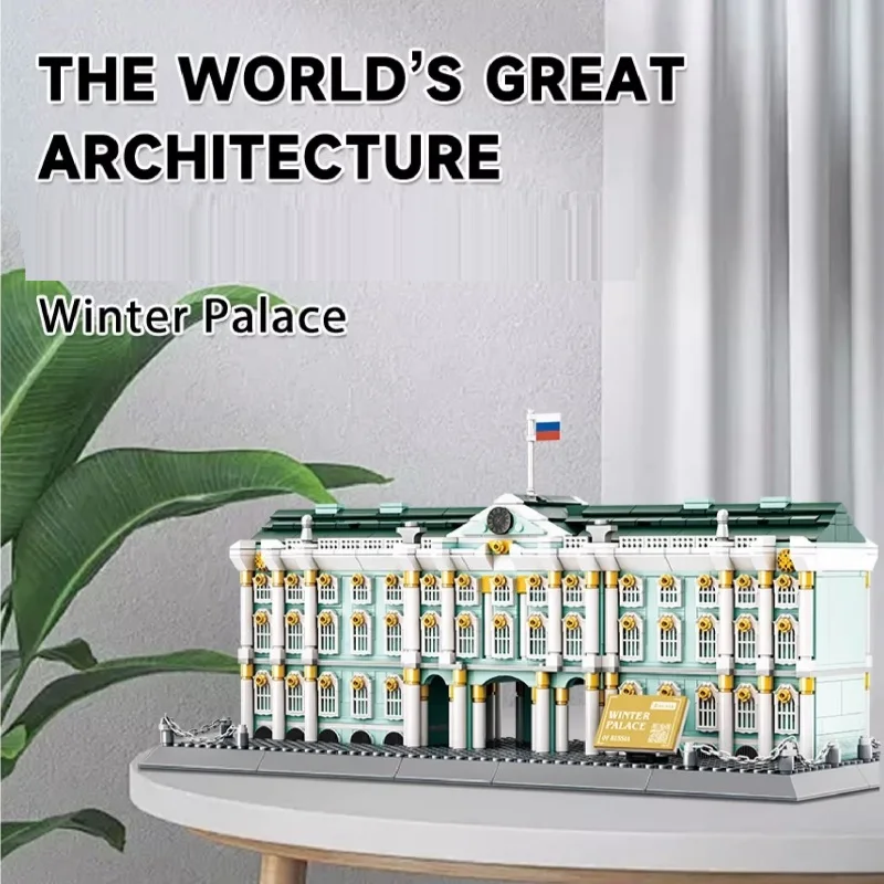 

1063PCS Winter Palace Saint Petersburg Russia Building Blocks MOC Model Bricks Toy Gift For Adult Kids Small Particle