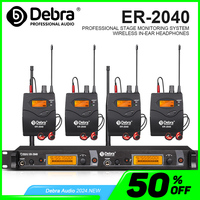 Debra ER-2040 UHF In-Ear Wireless Monitor System Within 180 Meters Of Receiving Distance,For Multi-Person Stage Performances.