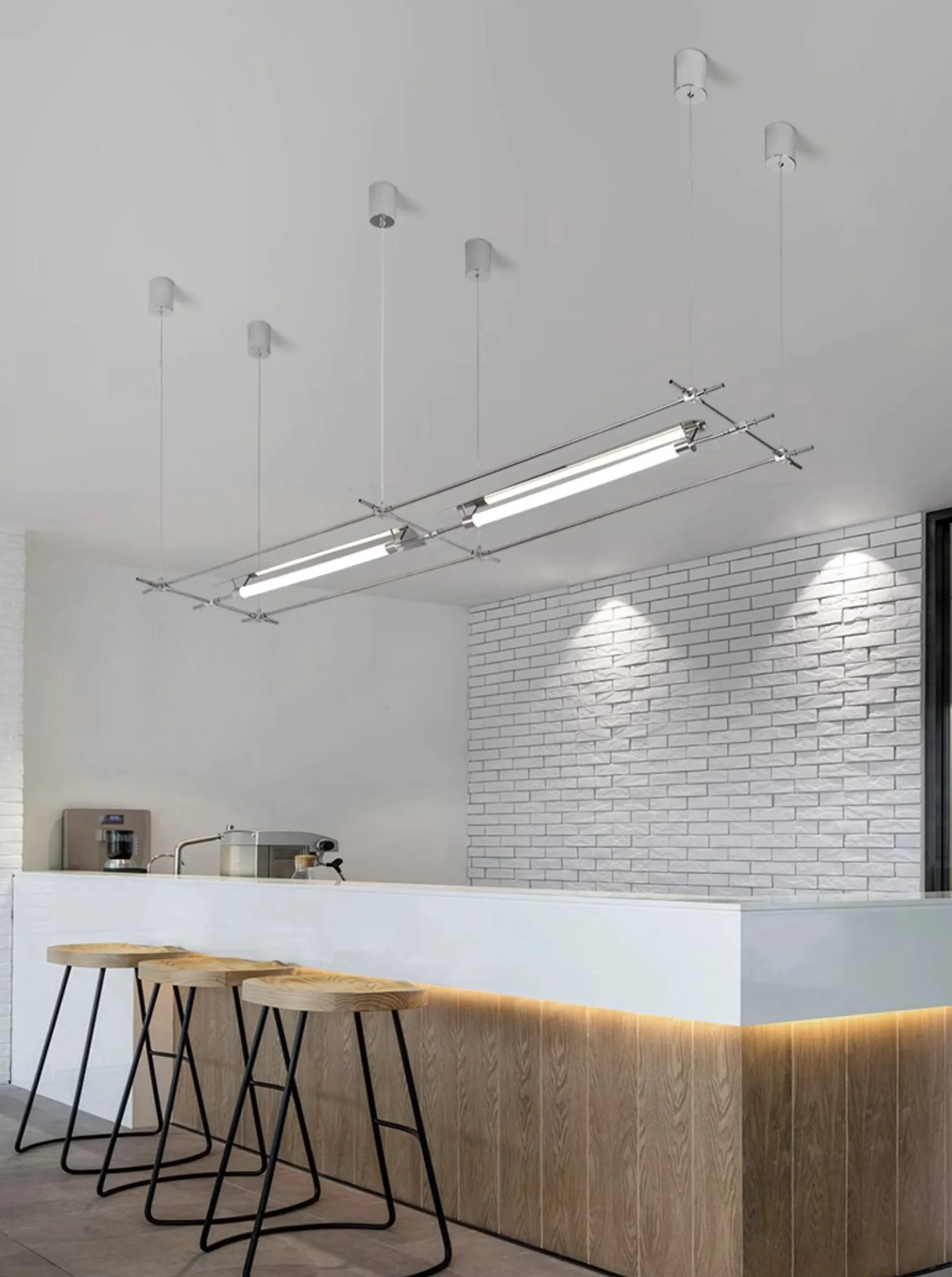 Cai Liechao Designer Restaurant Chandelier Minimalist Studio Cashier Front Desk Art Bar Straight Bar Mazar Lamp