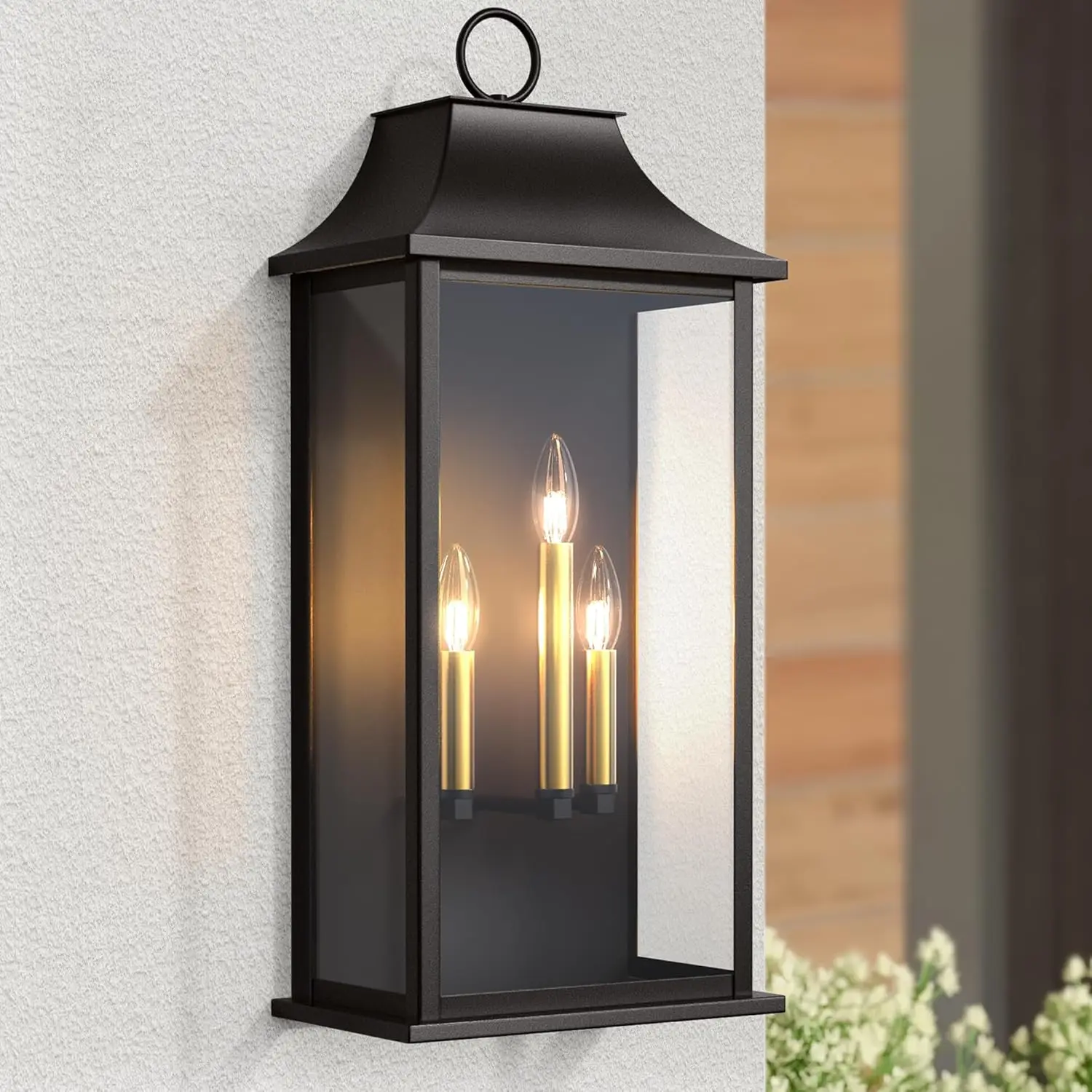 

Large 3 Light Outdoor Wall Lantern Waterproof Exterior Wall Sconce For Porch Patio House Dusk To Dawn