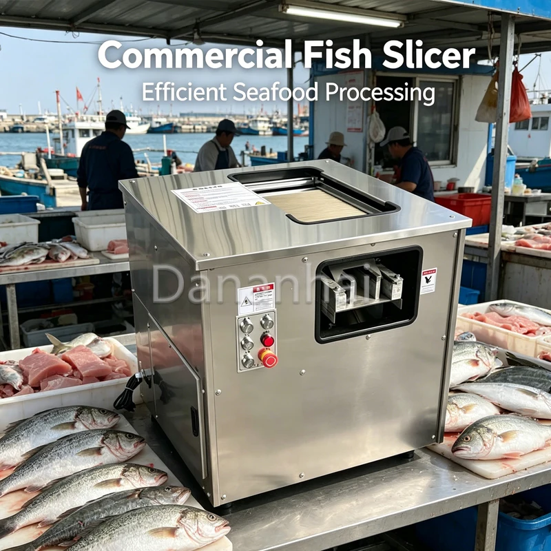 

Electric Meat Slicer for Commercial And Household Use Automatic Fish Slicer Machine Thin Slicing for Meat And Vegetables