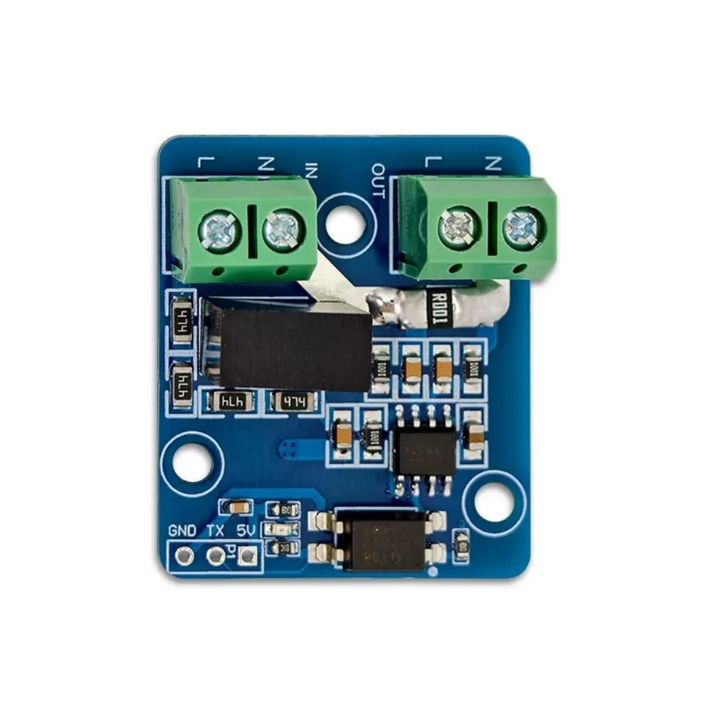 AC Voltage Current Acquisition Module UART Output 4800bps Active Apparent Power Power Factor Monitor AC220V Input+Output