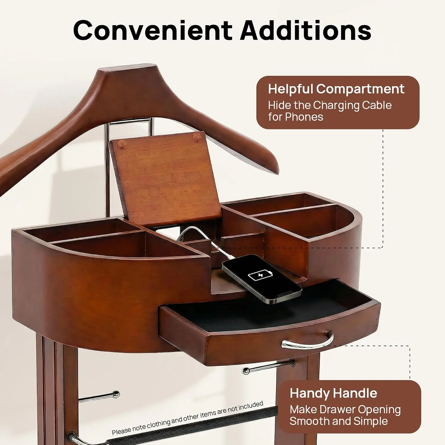 Freestanding Wooden Suit Rack 2