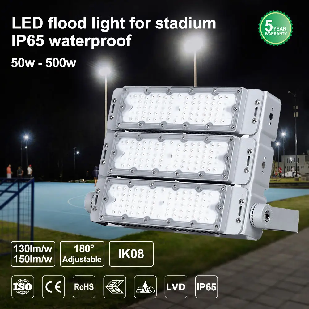 130lm/w daya penuh 50w 100w 150w 200w 300w 400w watt lapangan tenis lampu led Profesional IP65 tahan air lampu olahraga led