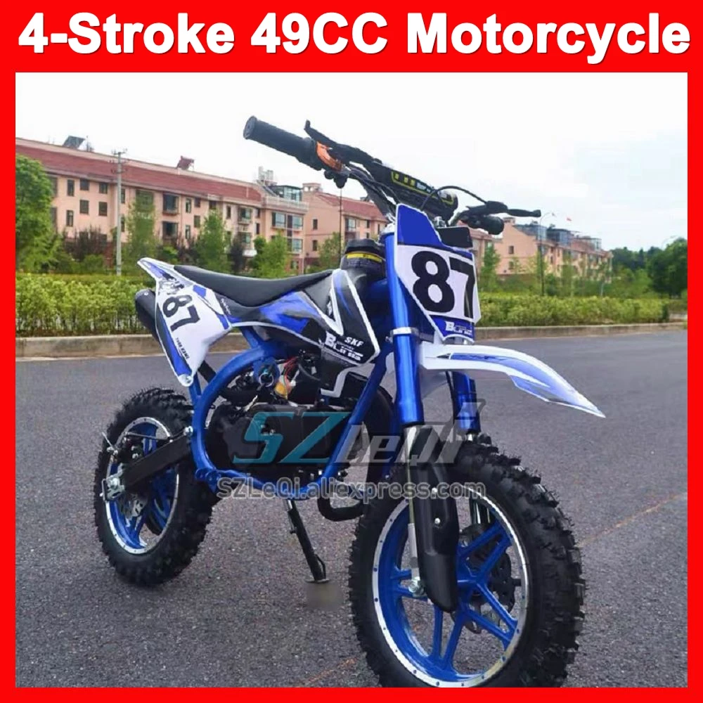 49/50CC 4Stroke ATV OFF-road Gasoline Motorcycle 4-Stroke 4 Stroke 4Stroke Four-Stroke Four Stroke Engine Racing MOTO Dirt Bike