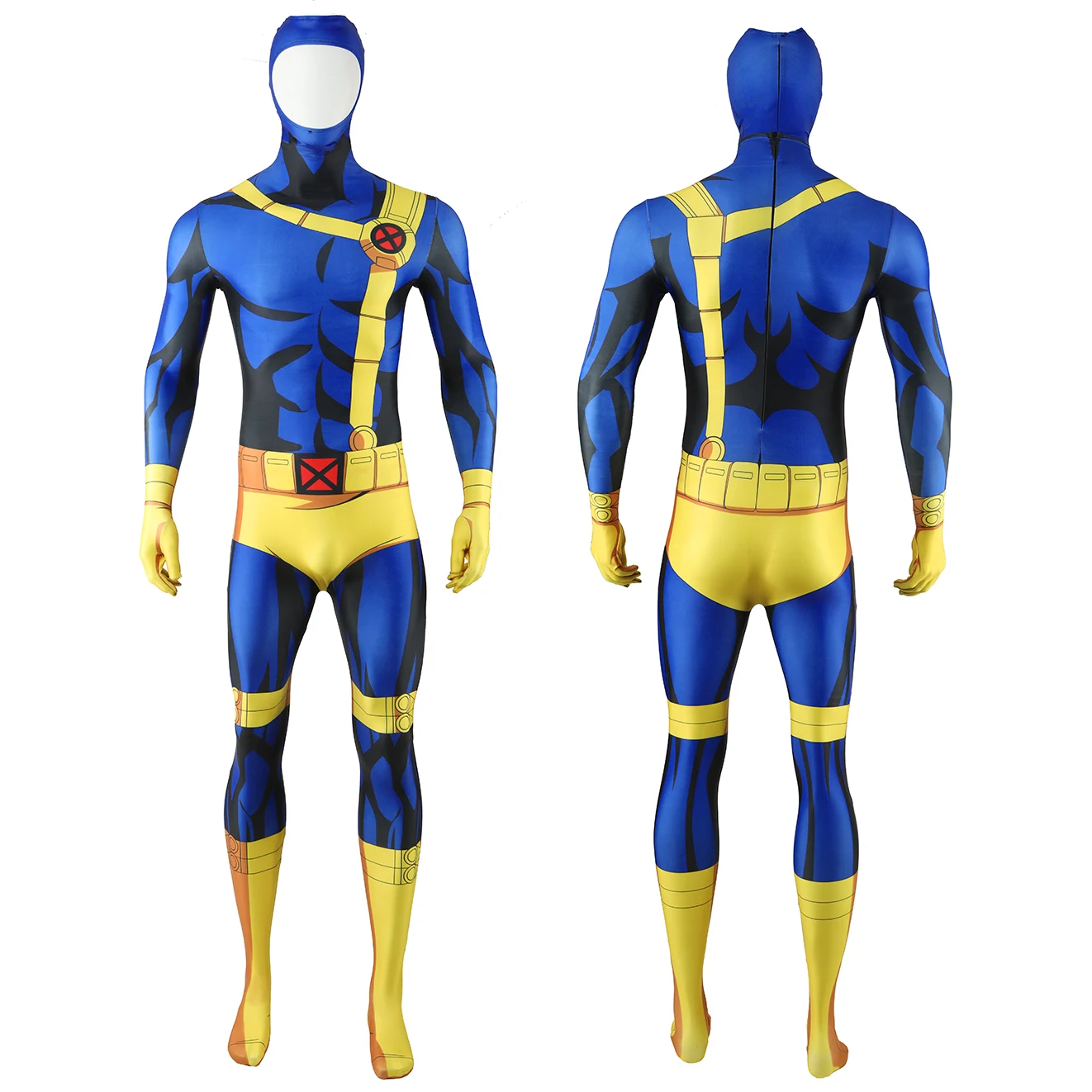 X-Men 97 Cyclops Cosplay Costume Superhero 3D Printed Bodysuit X-Men 97 Cyclops Spandex Outfit Cosplay Halloween Costume