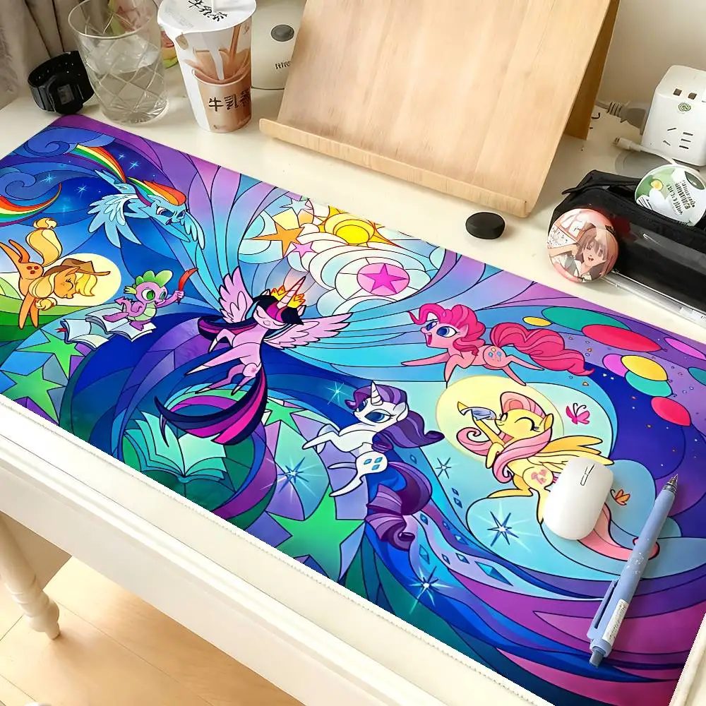 

Kawaii Anime-M-My-Little-PonyS Classic Mouse Pad Computer Mat Deskpad Laptop Keyboard Mat Office Large Landscape Mousepad