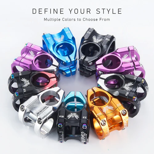 Imagen 2 del producto Vástago de potencia para bicicleta de montaña KRSEC SR35, 35mm de longitud, 0 grados, vástago de bicicleta de carretera de 31,8mm para manillar de bicicleta de 31,8mm, vástago de bicicleta de montaña