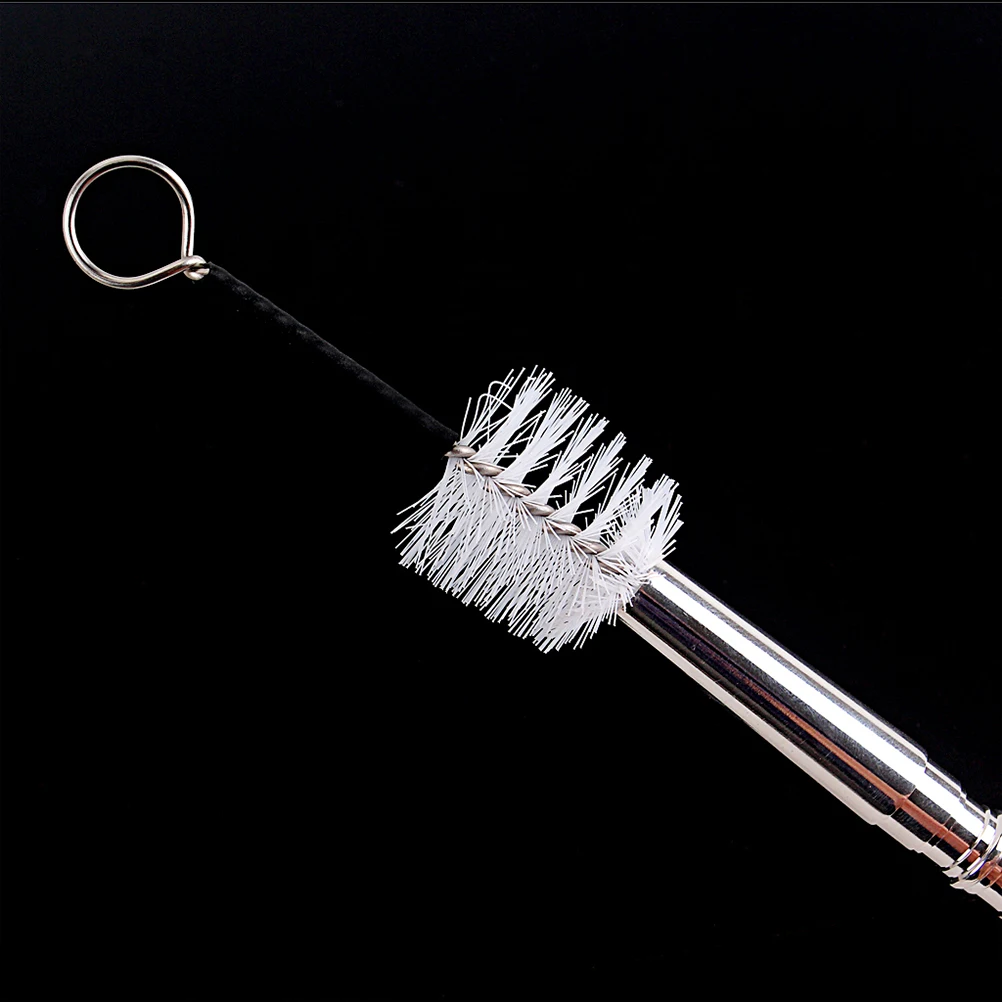 

Horn Brush Small Set Cleaning Shape Mouthpiece Guitar Trumpet Accessories Silver