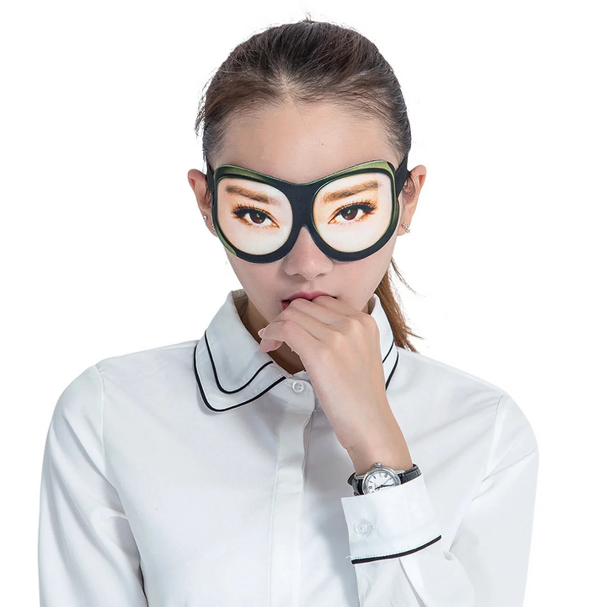 

3D стереоскопические тени для век, креативный дизайн с принтом глаз, прочный мягкий материал из молочного волокна, для дома, путешествий, на открытом воздухе, снимает глаза