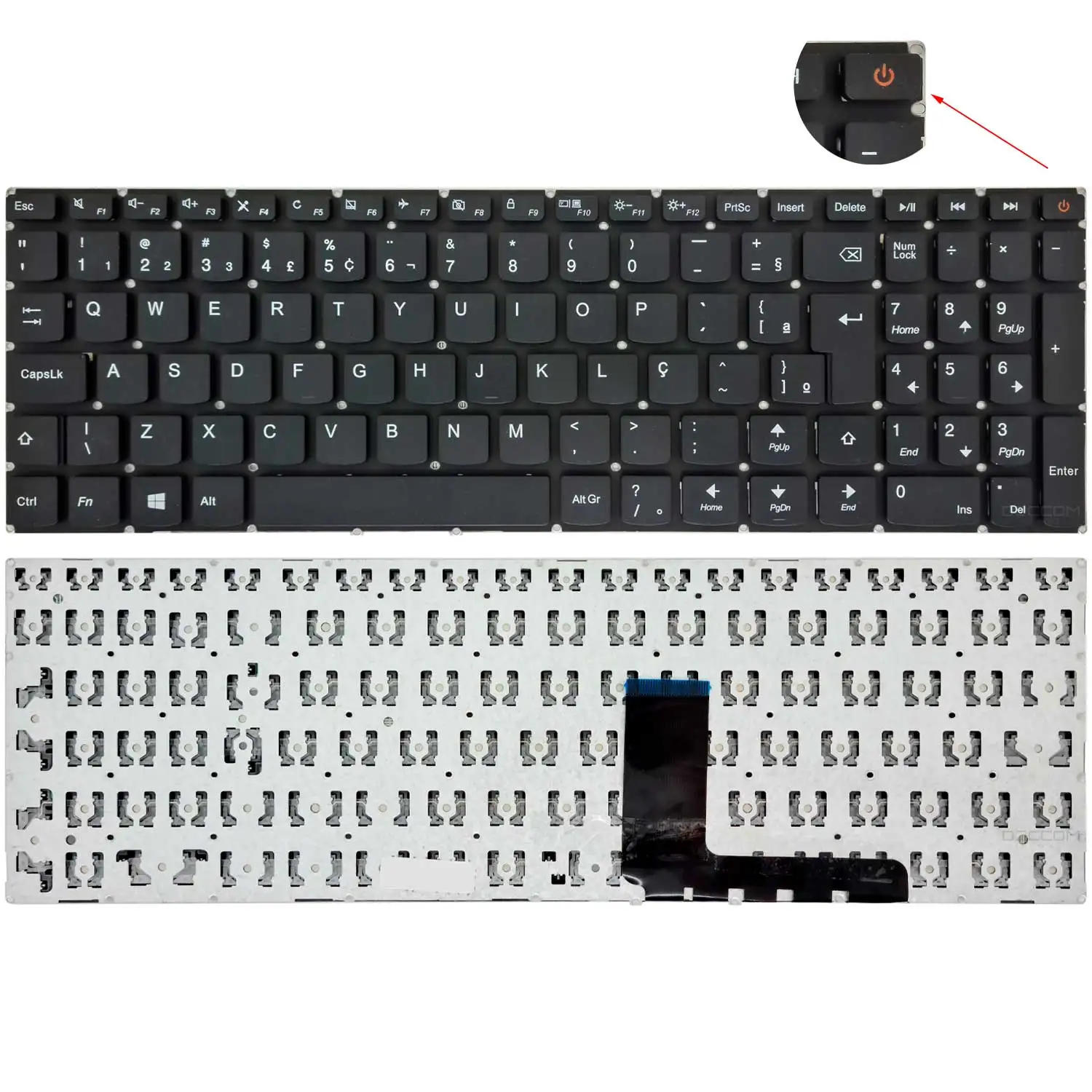 Compatible Keyboard Notebook Lenovo Ideapad 110-15ibr 80w20000br 80w2 80t7000hus 110-15acl 80tj00bnih 80v7 80tj002cus 80tj